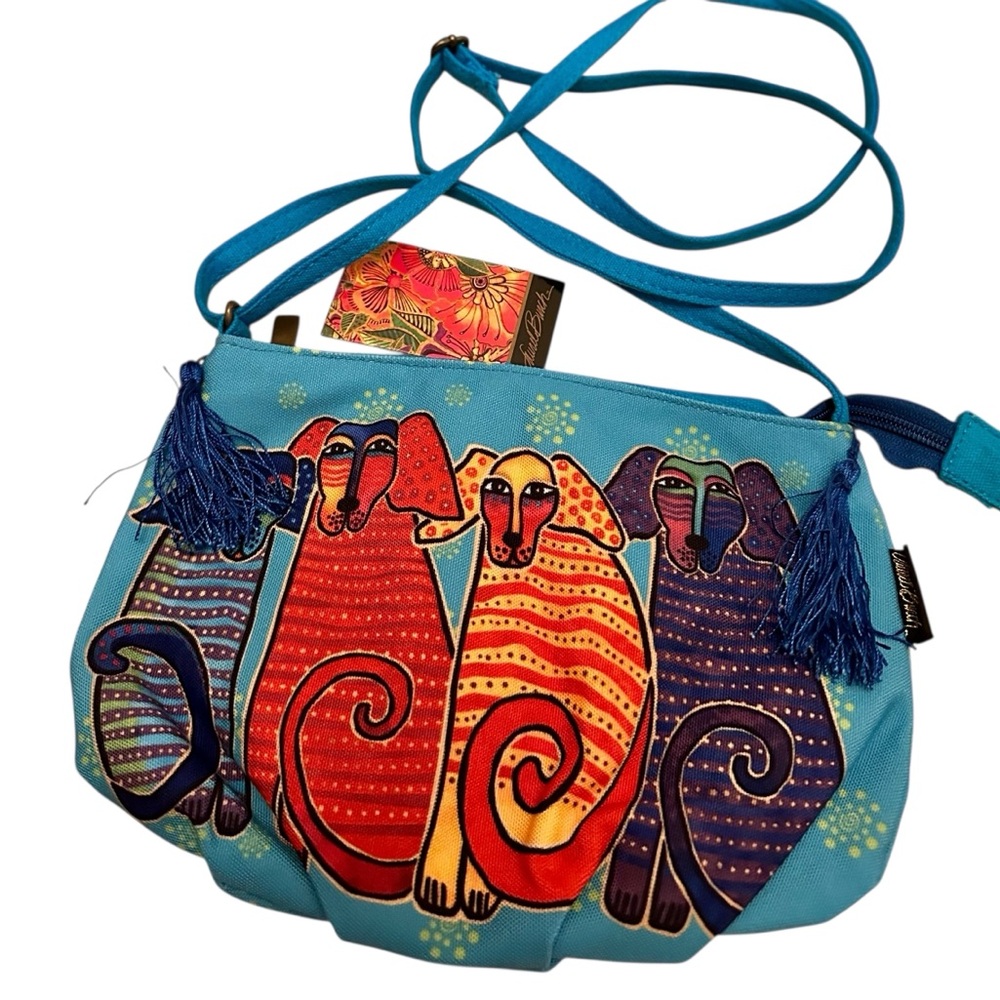 Laurel Burch Reigning Cats and Dogs Purse NWT - Picture 3 of 4